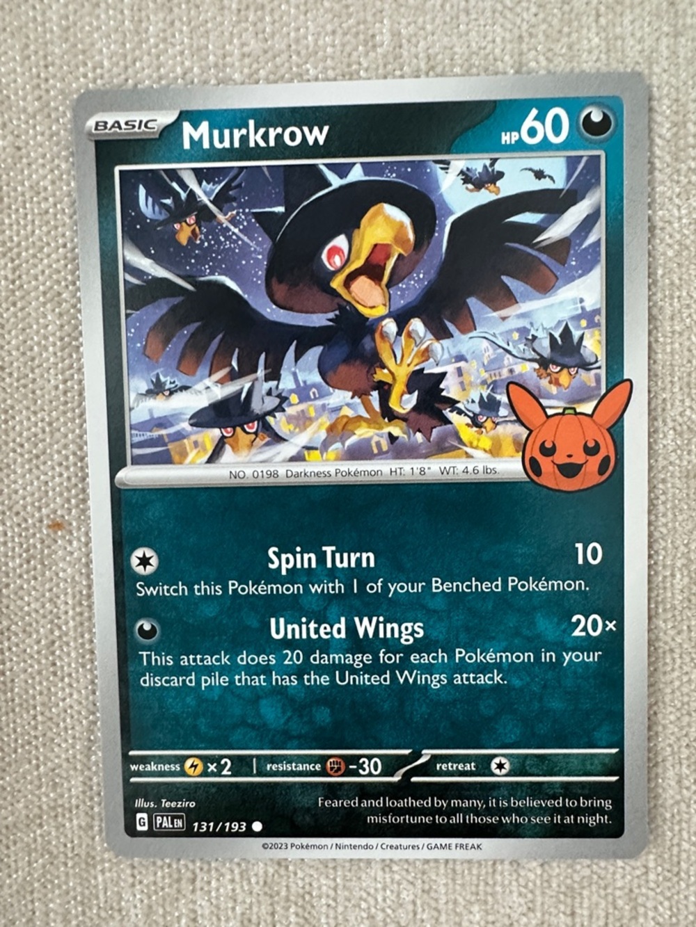 Pokémon Card - Murkrow